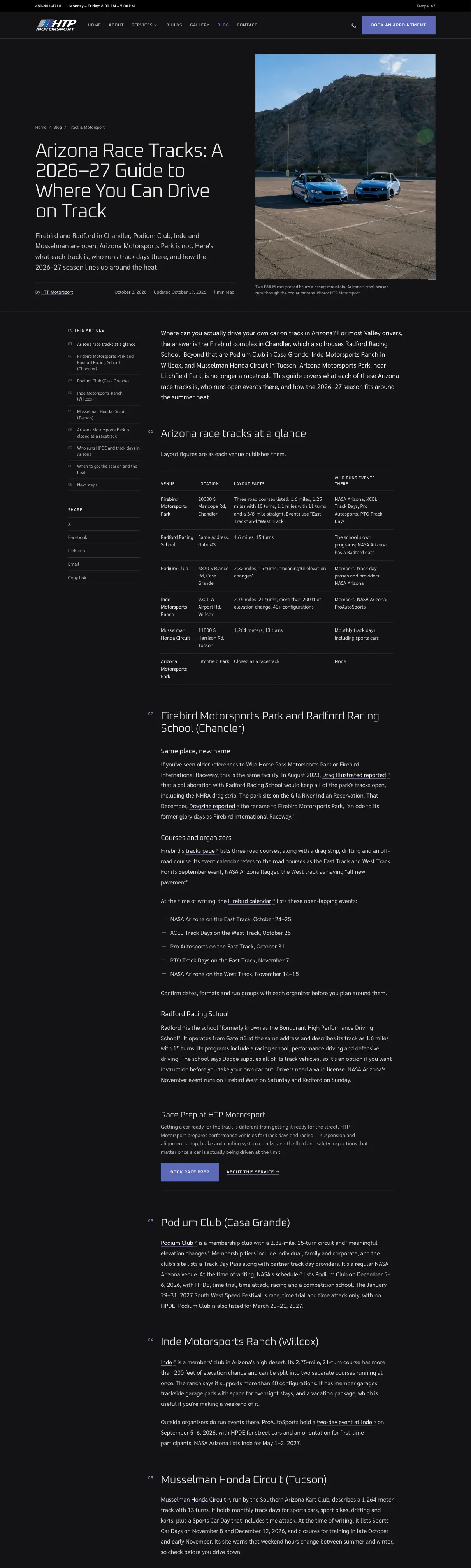 HTP Motorsport — Article page